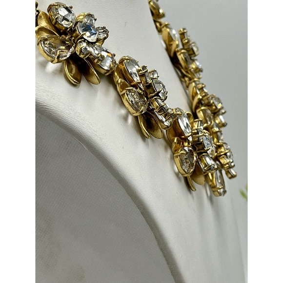 J. Crew Crystal Bloom Stacked
Rhinestone Floral Statement
Collar AB Necklace - Picture 6 of 16